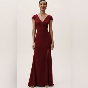 BHLDN Ara Dress, Bordeaux, size 2